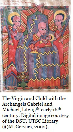 Ethiopic Studies at Toronto - The Virgin and Child with Archangels Gabriel and Michael, late 15th - early 16th century.