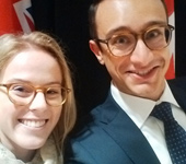 JD students Julia Tory and Matthew Cressatti at